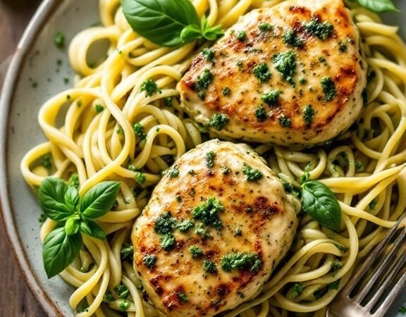 Creamy Pesto Chicken Breast Recipe