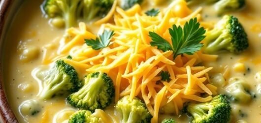 Creamy Broccoli and Cheese Soup Recipe