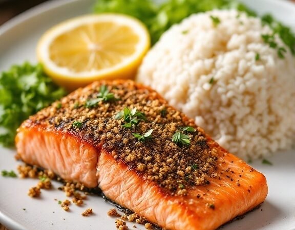 Crispy Furikake Salmon Recipe