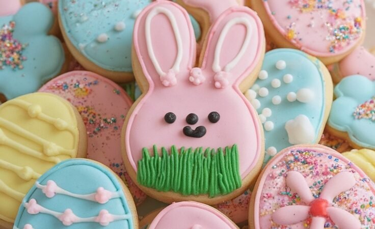 Delightful Sugar Easter Cookies with Decorative Touches